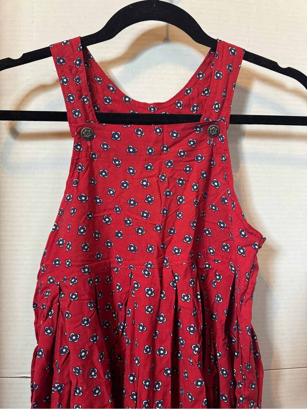 Vintage Cottagecore Overalls Dress